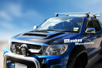Installed View - Toyota Hilux 2005-2015: 70 Series  Style Bonnet Scoop