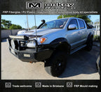 Installed View - Toyota Hilux 2005-2015: 70 Series  Style Bonnet Scoop
