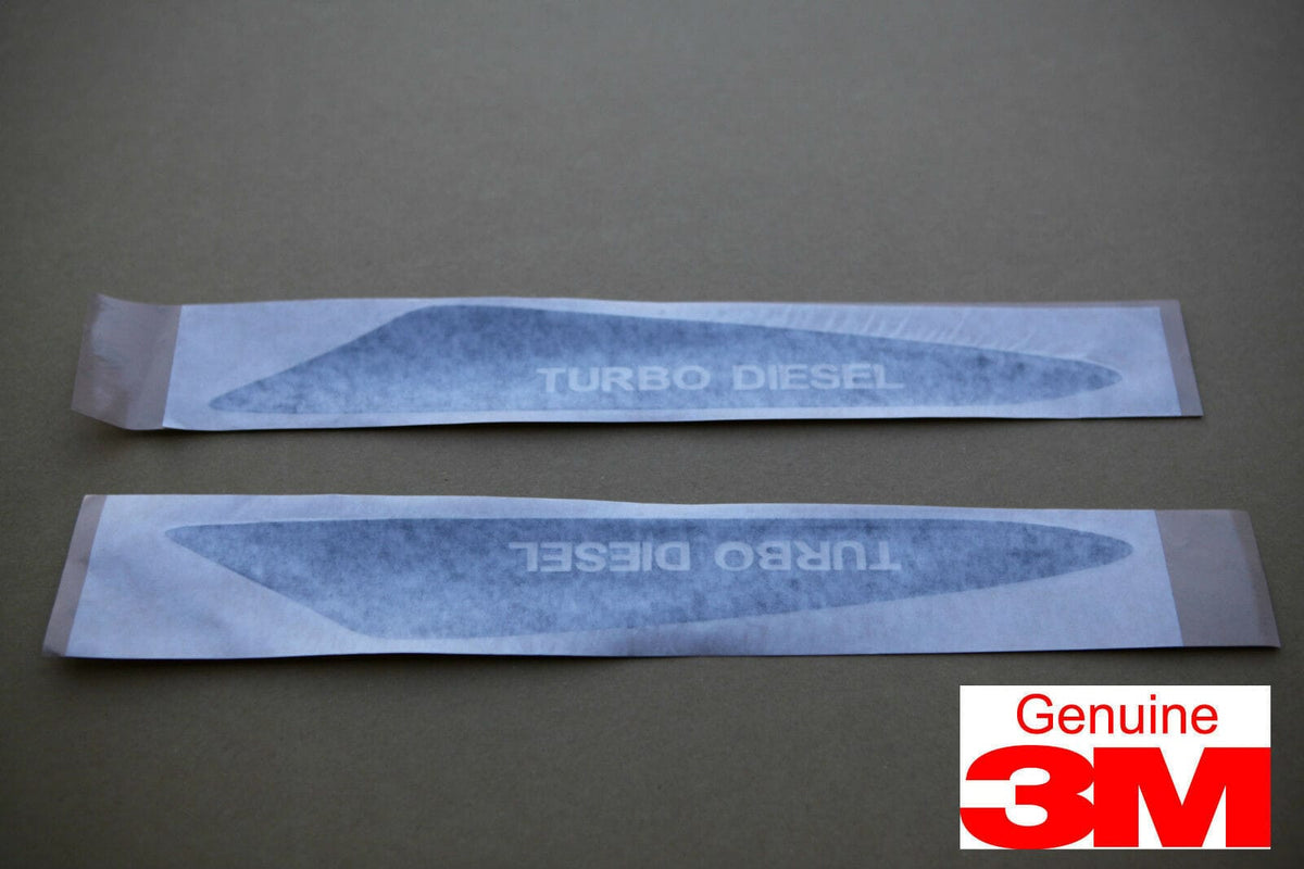 Installed View - Toyota Hilux (2005–2015): Turbo Diesel Bonnet Decal Set