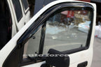 Installed View - Toyota Hilux Dual Cab (1997-2005): Premium Window Visors
