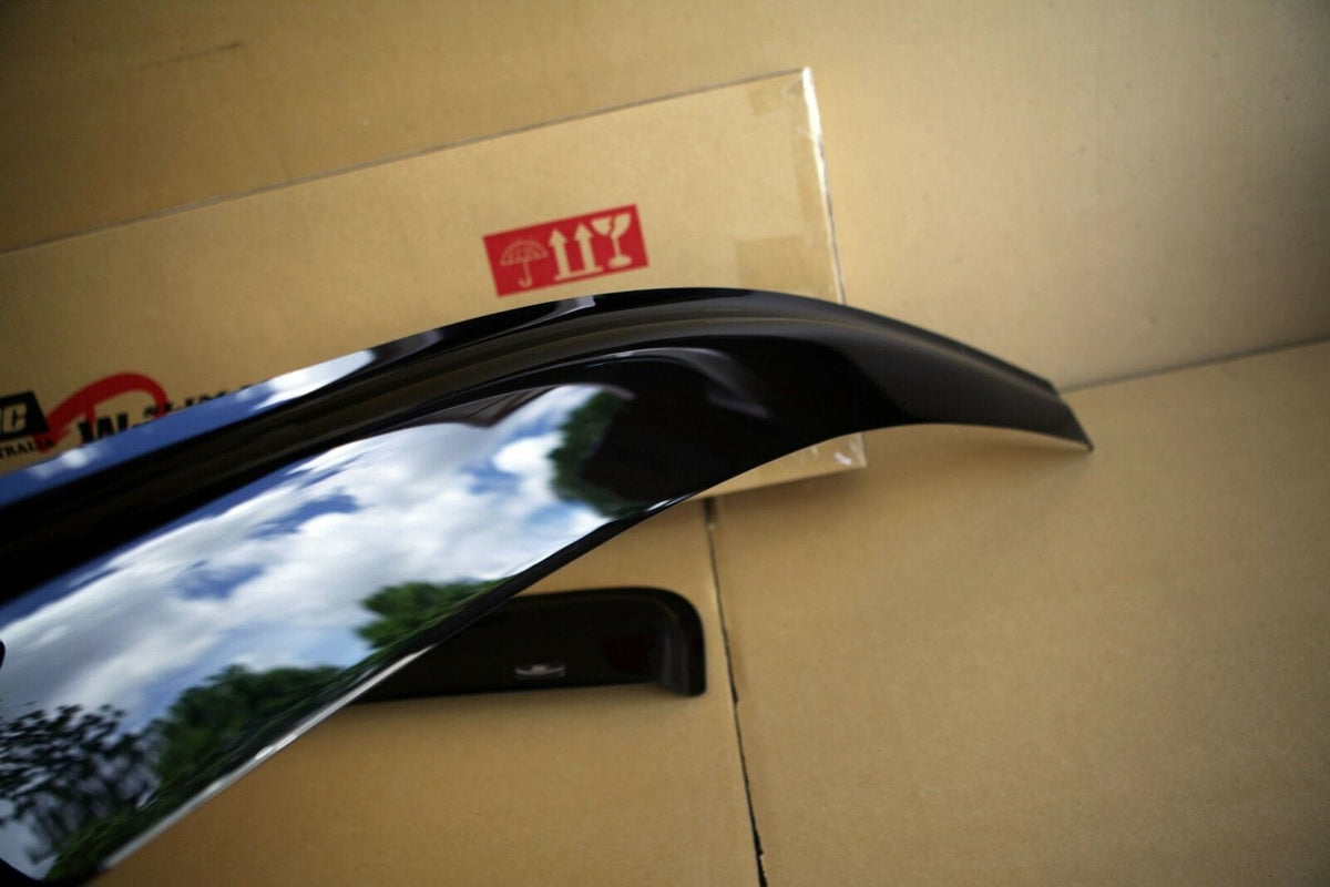 Installed View - Toyota Hilux Extra Cab (2004-2015): Premium Window Visors