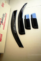Installed View - Toyota Hilux Extra Cab (2004-2015): Premium Window Visors