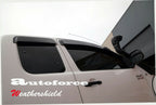 Installed View - Toyota Hilux Extra Cab (2004-2015): Premium Window Visors