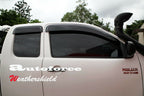 Installed View - Toyota Hilux Extra Cab (2004-2015): Premium Window Visors