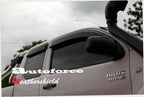Installed View - Toyota Hilux Extra Cab (2004-2015): Premium Window Visors