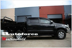 Installed View - Toyota Hilux N70 Dual Cab (2005-2015): Premium Window Visors