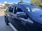 Installed View - Toyota Hilux N70 Dual Cab (2005-2015): Premium Window Visors