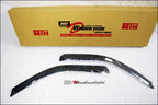 Installed View - Toyota Hilux Single Cab (1997-2005): Premium Window Visors