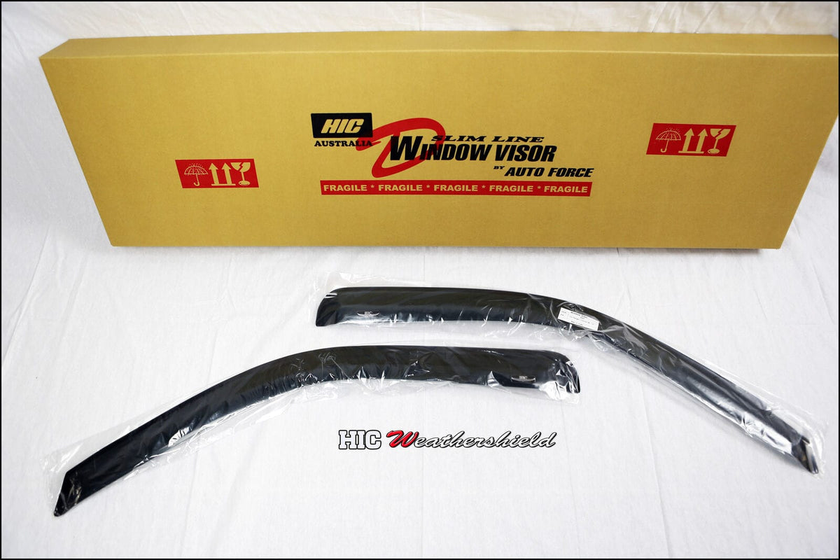 Installed View - Toyota Hilux Single Cab (1997-2005): Premium Window Visors