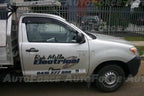 Installed View - Toyota Hilux Single Cab (2004-2015): Premium Window Visors