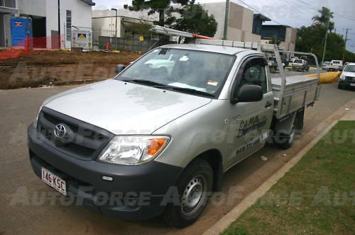 Installed View - Toyota Hilux Single Cab (2004-2015): Premium Window Visors