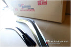 Installed View - Toyota Hilux Single / Extra Cab (2015-2022): Premium Window Visors