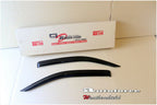 Installed View - Toyota Hilux Single / Extra Cab (2015-2022): Premium Window Visors