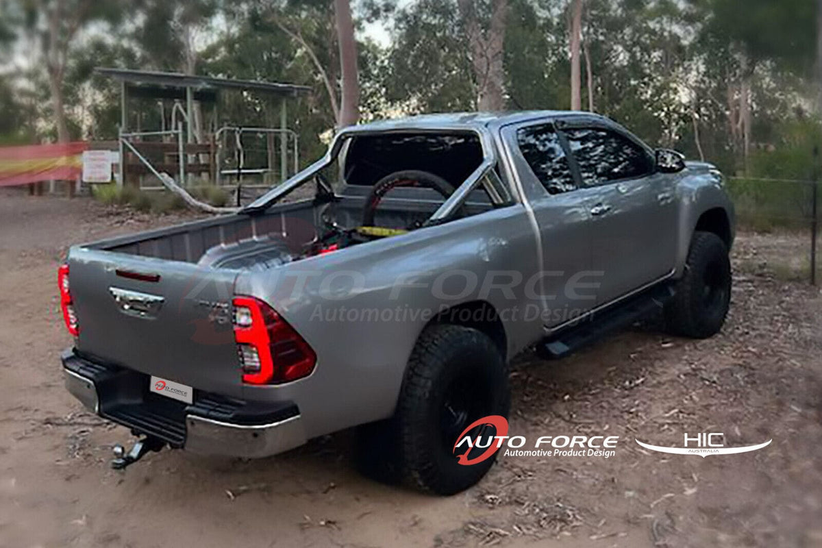 Installed View - Toyota Hilux Single / Extra Cab (2015-2022): Premium Window Visors