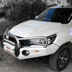 Installed View - Toyota Hilux: Tonka Style Bonnet Scoop (2005-2011)