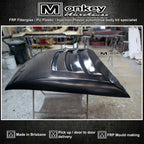 Installed View - Toyota Hilux: Tonka Style Bonnet Scoop (2005-2011)