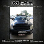 Installed View - Toyota Hilux: Tonka Style Bonnet Scoop (2005-2011)