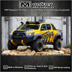 Installed View - Toyota Hilux: Tonka Style Bonnet Scoop (2016-2018)