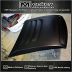 Installed View - Toyota Hilux: Tonka Style Bonnet Scoop (2016-2018)