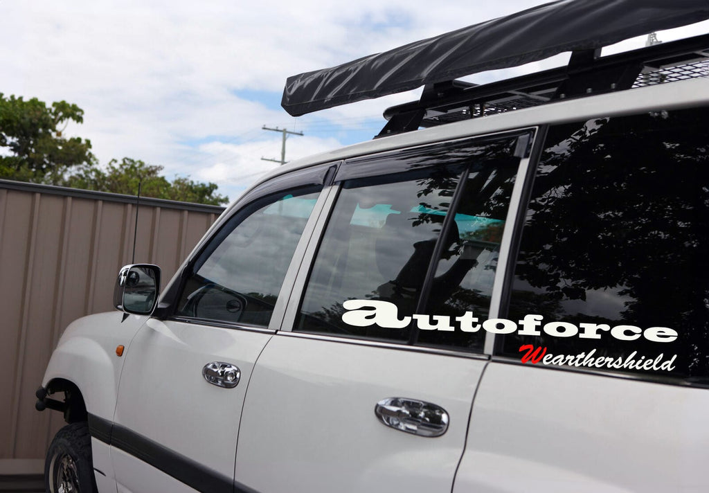 Installed View - Toyota LandCruiser 100 Series (1998-2007): Premium Window Visors