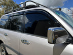 Installed View - Toyota LandCruiser 100 Series (1998-2007): Premium Window Visors