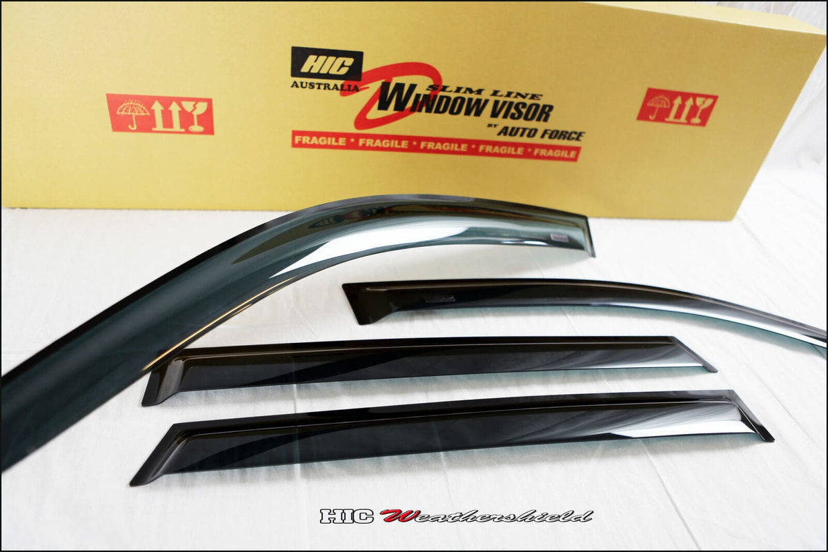 Installed View - Toyota LandCruiser 100 Series (1998-2007): Premium Window Visors