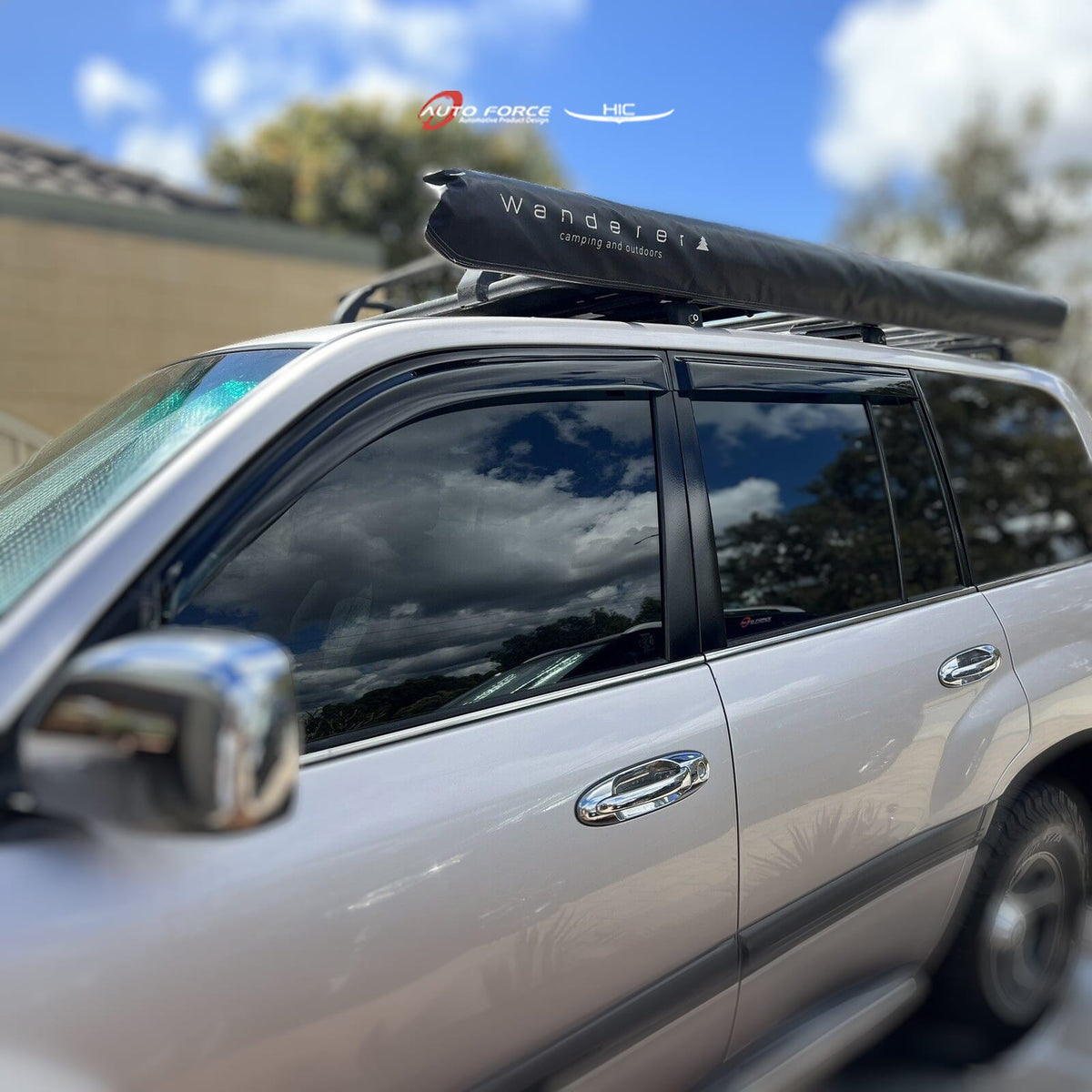 Installed View - Toyota LandCruiser 100 Series (1998-2007): Premium Window Visors