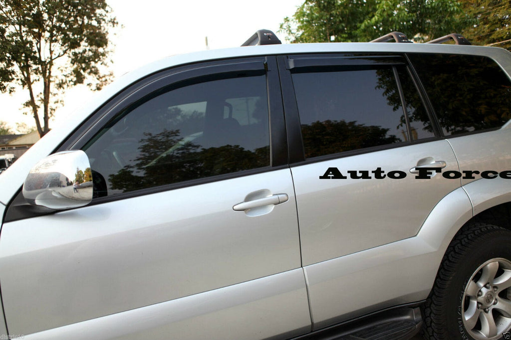 Installed View - Toyota LandCruiser 120 Prado (2003-2009): Premium Window Visors