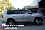 Installed View - Toyota LandCruiser 200 Series (2007-2022): Premium Window Visors
