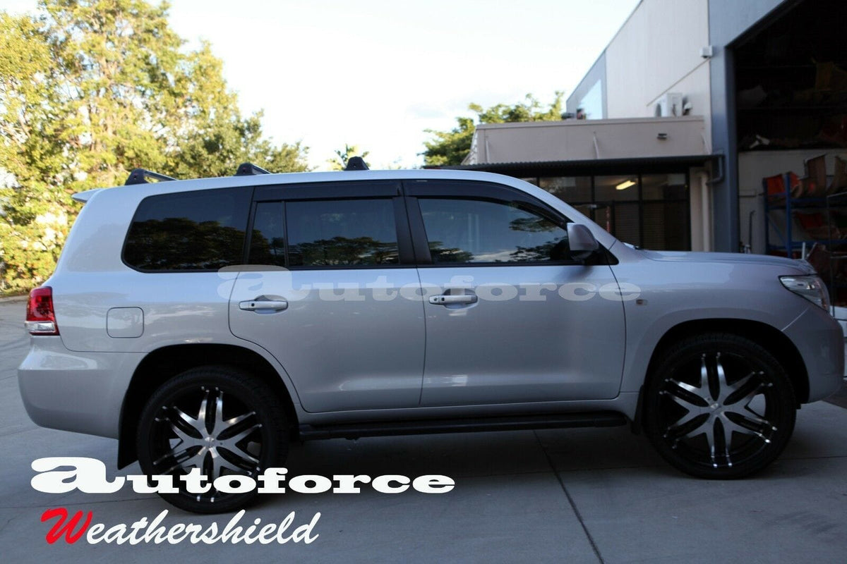 Installed View - Toyota LandCruiser 200 Series (2007-2022): Premium Window Visors