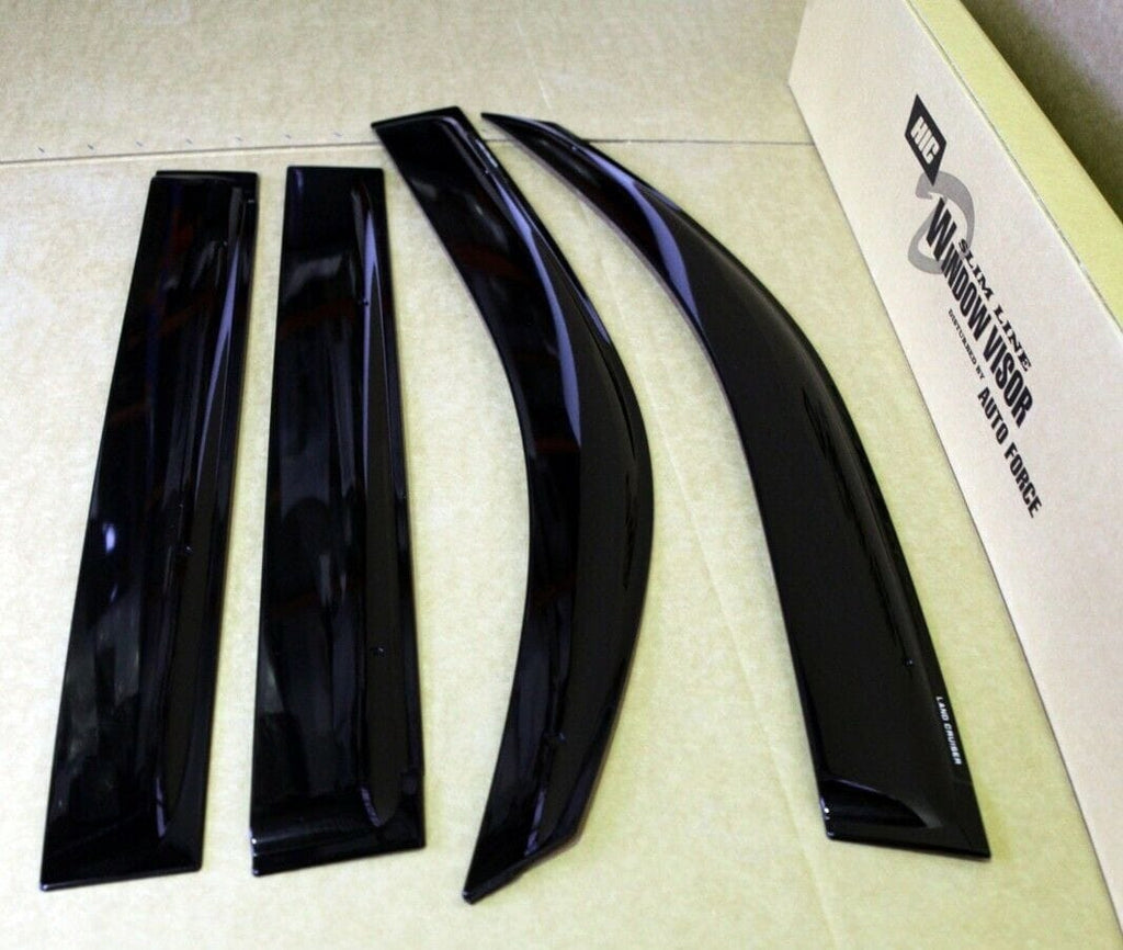Installed View - Toyota LandCruiser 200 Series (2007-2022): Premium Window Visors