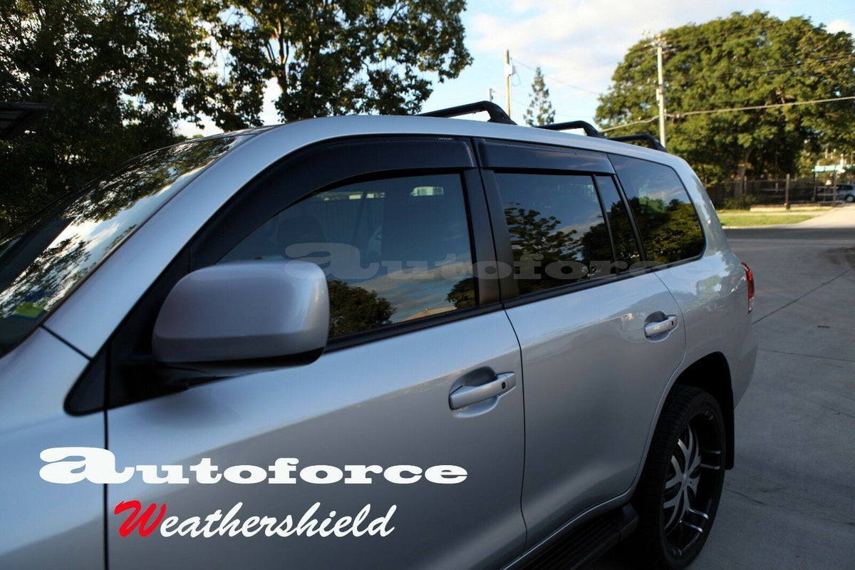 Installed View - Toyota LandCruiser 200 Series (2007-2022): Premium Window Visors