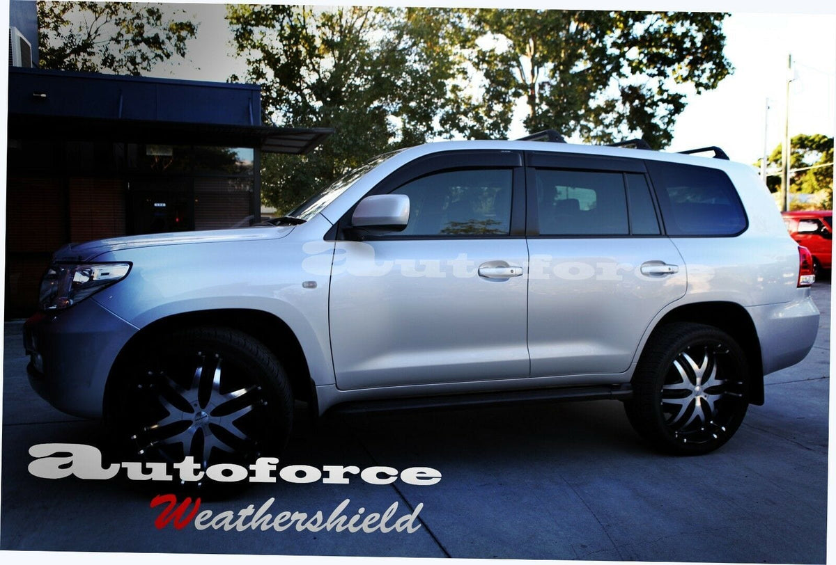 Installed View - Toyota LandCruiser 200 Series (2007-2022): Premium Window Visors