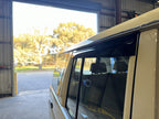 Installed View - Toyota LandCruiser 70 75 76 79 Series: Premium Window Visors