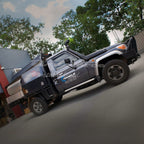 Installed View - Toyota LandCruiser 70 Series Single Cab: Premium Window Visors