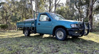 Installed View - Toyota LandCruiser 70 Series Single Cab: Premium Window Visors