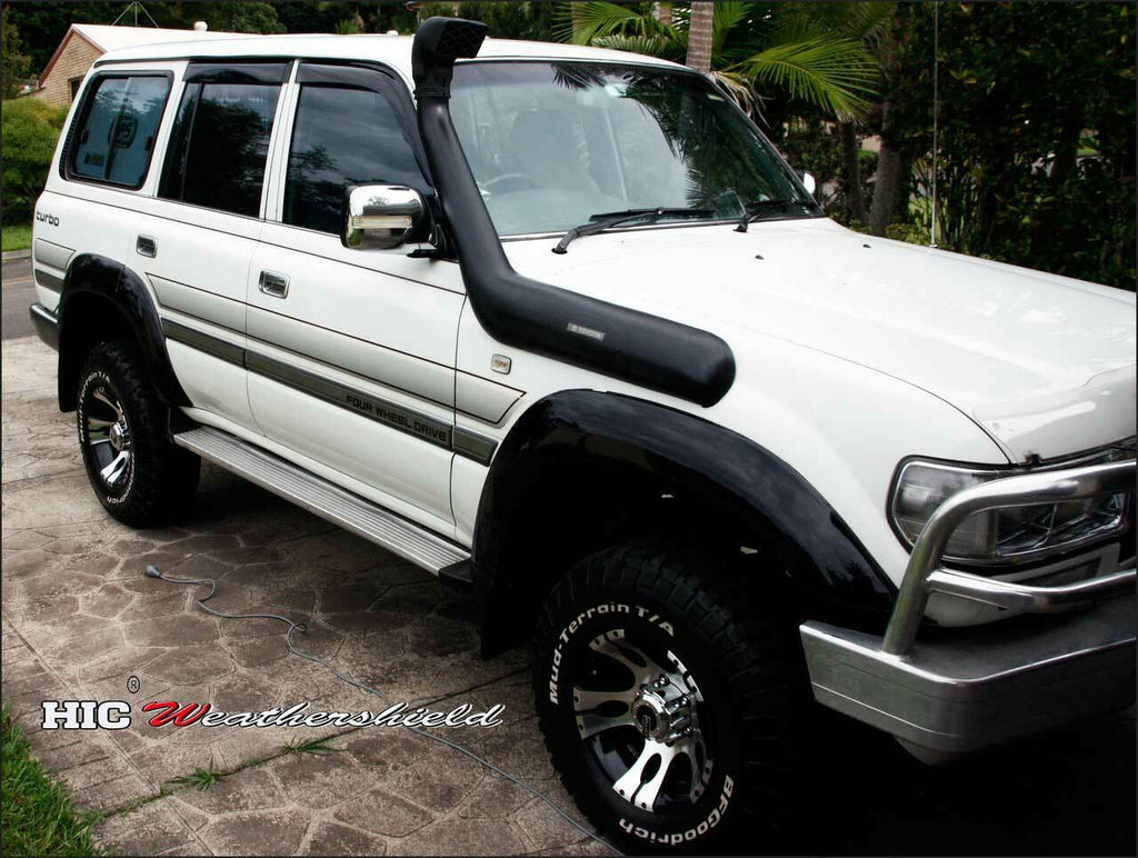 Installed View - Toyota LandCruiser 80 Series (1992-1997): Premium Window Visors