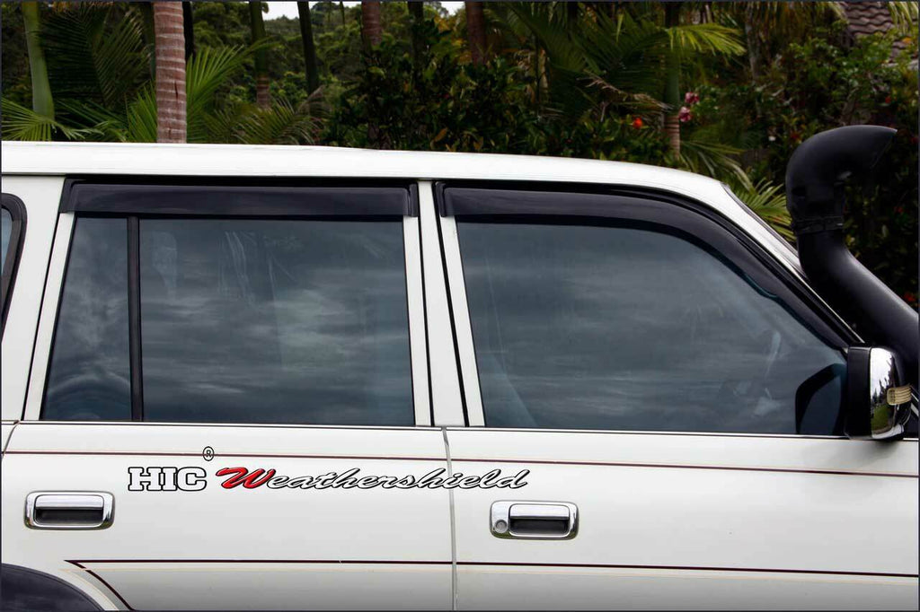 Installed View - Toyota LandCruiser 80 Series (1992-1997): Premium Window Visors