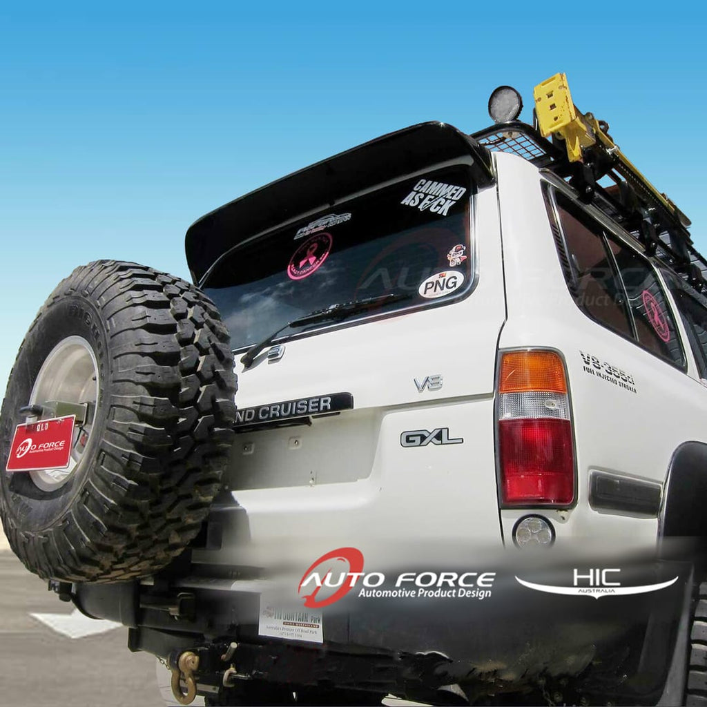 Installed View - Toyota LandCruiser 80 Series: Premium Roof Spoiler