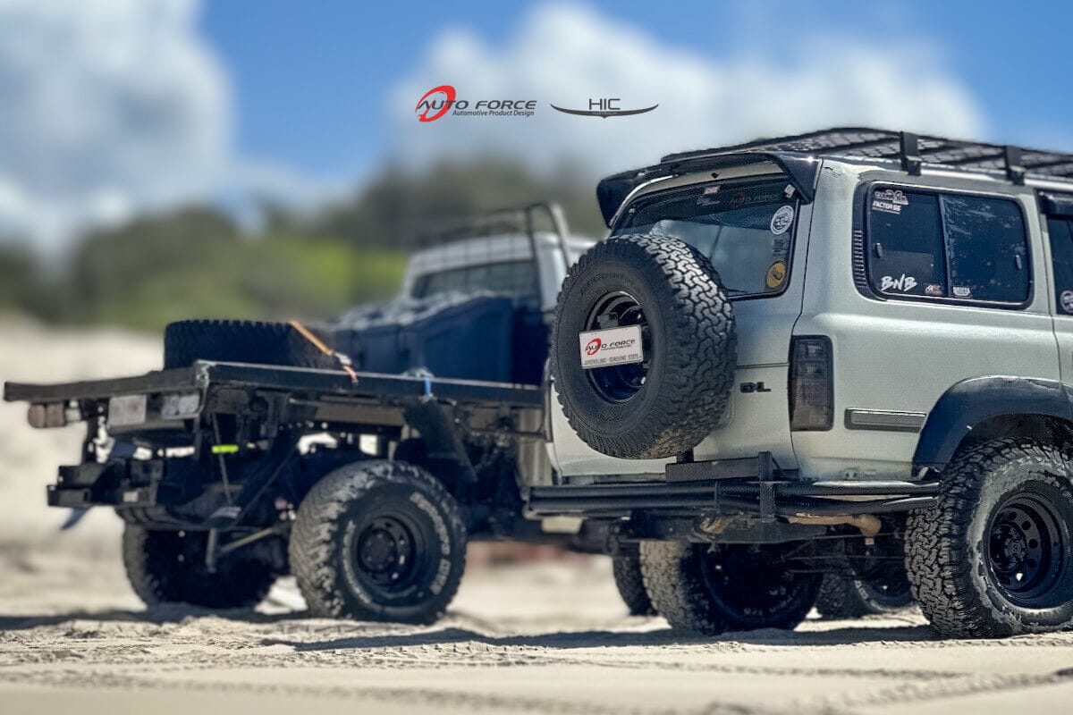 Installed View - Toyota LandCruiser 80 Series: Premium Roof Spoiler