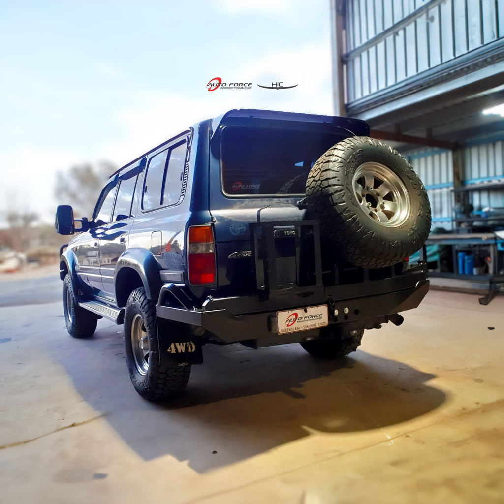 Installed View - Toyota LandCruiser 80 Series: Premium Roof Spoiler
