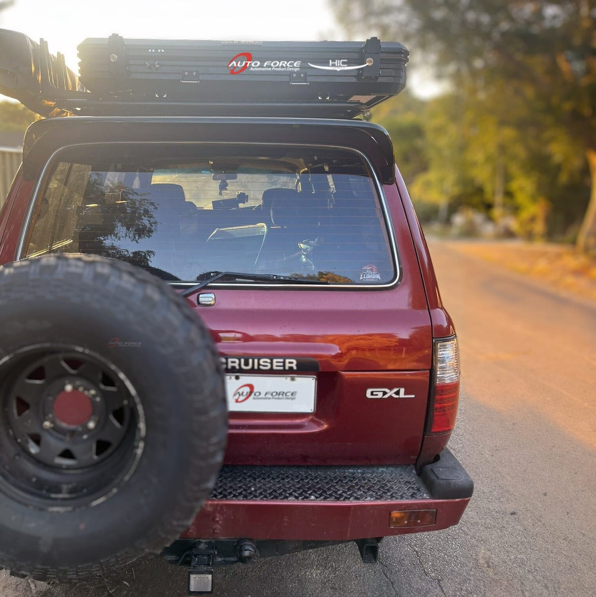 Installed View - Toyota LandCruiser 80 Series: Premium Roof Spoiler