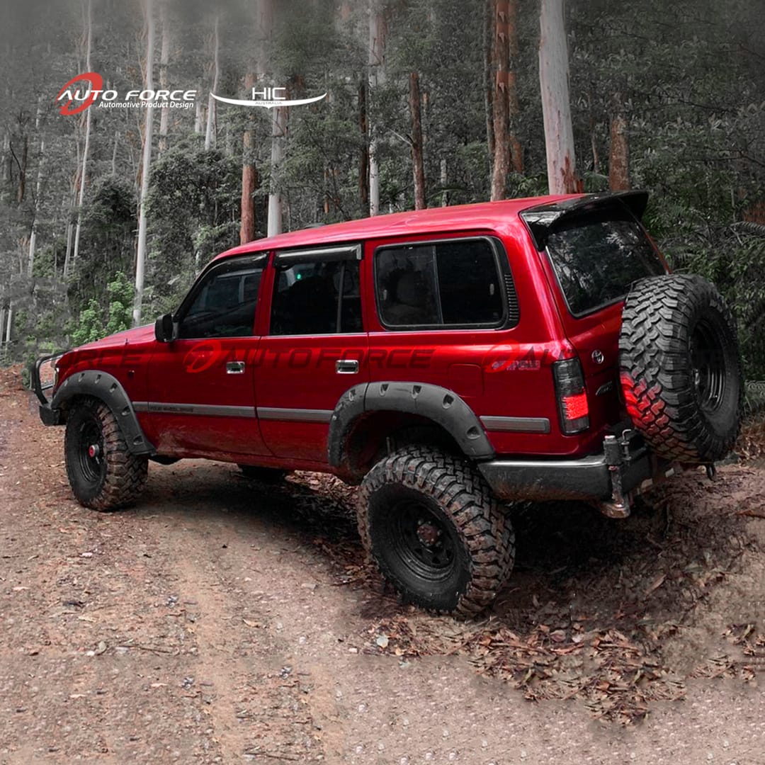 Installed View - Toyota LandCruiser 80 Series: Premium Roof Spoiler