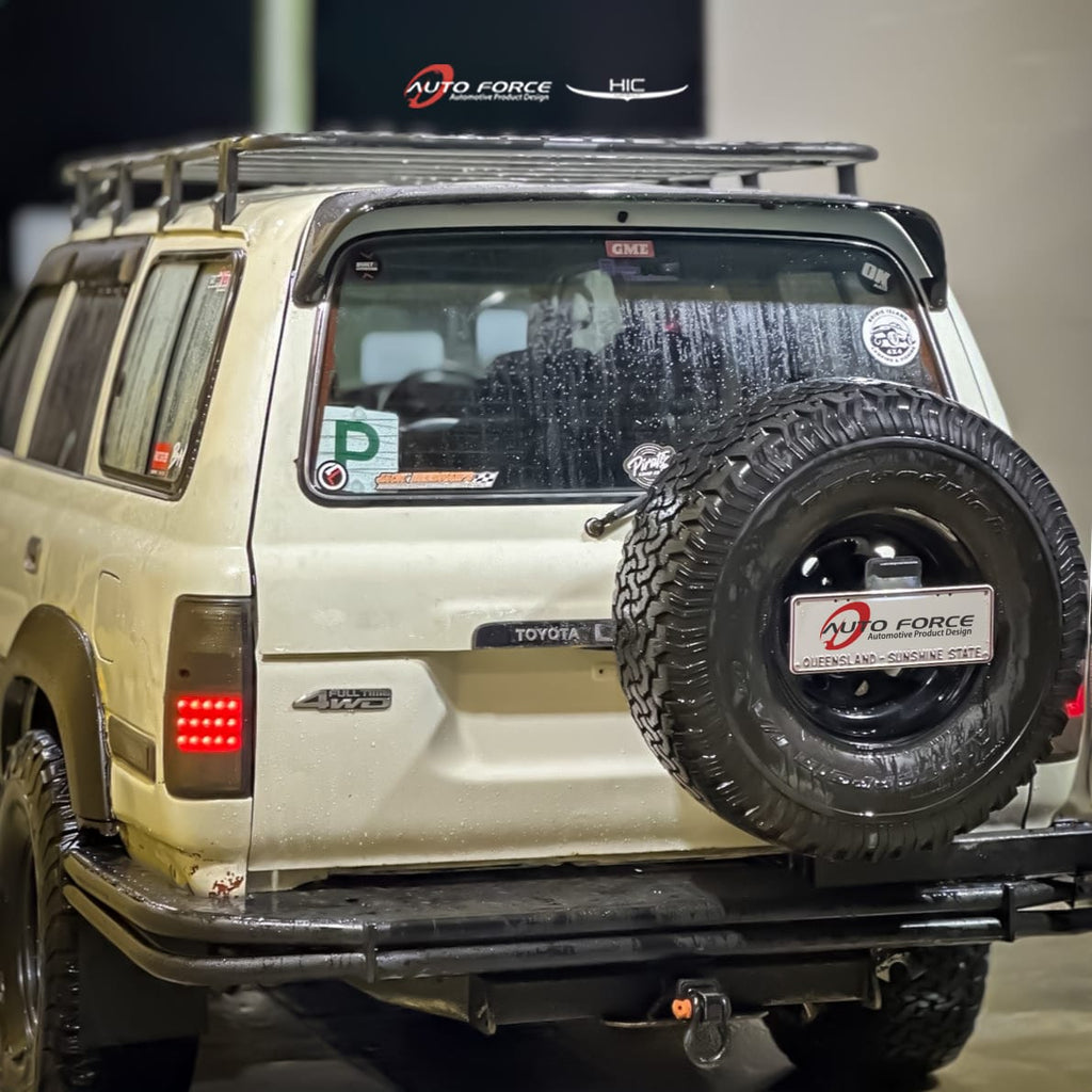 Installed View - Toyota LandCruiser 80 Series: Premium Roof Spoiler