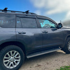 Installed View - Toyota LandCruiser Prado 150 Series (2009-2023): Premium Window Visors