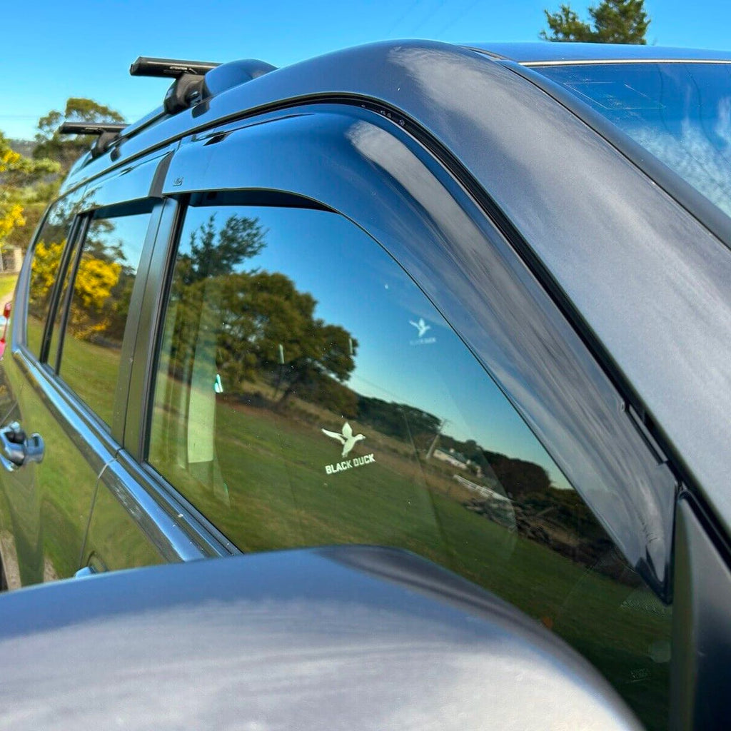 Installed View - Toyota LandCruiser Prado 150 Series (2009-2023): Premium Window Visors