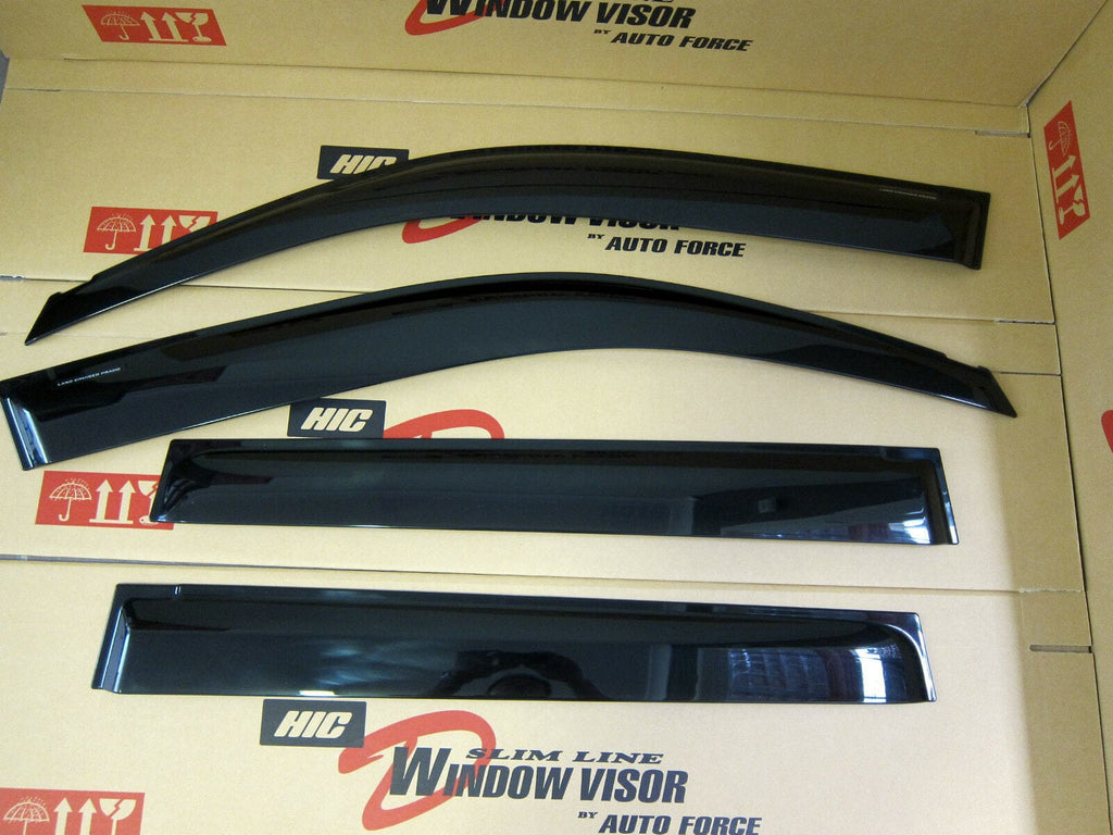 Installed View - Toyota LandCruiser Prado 150 Series (2009-2023): Premium Window Visors