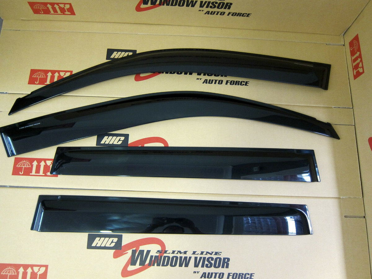 Installed View - Toyota LandCruiser Prado 150 Series (2009-2023): Premium Window Visors
