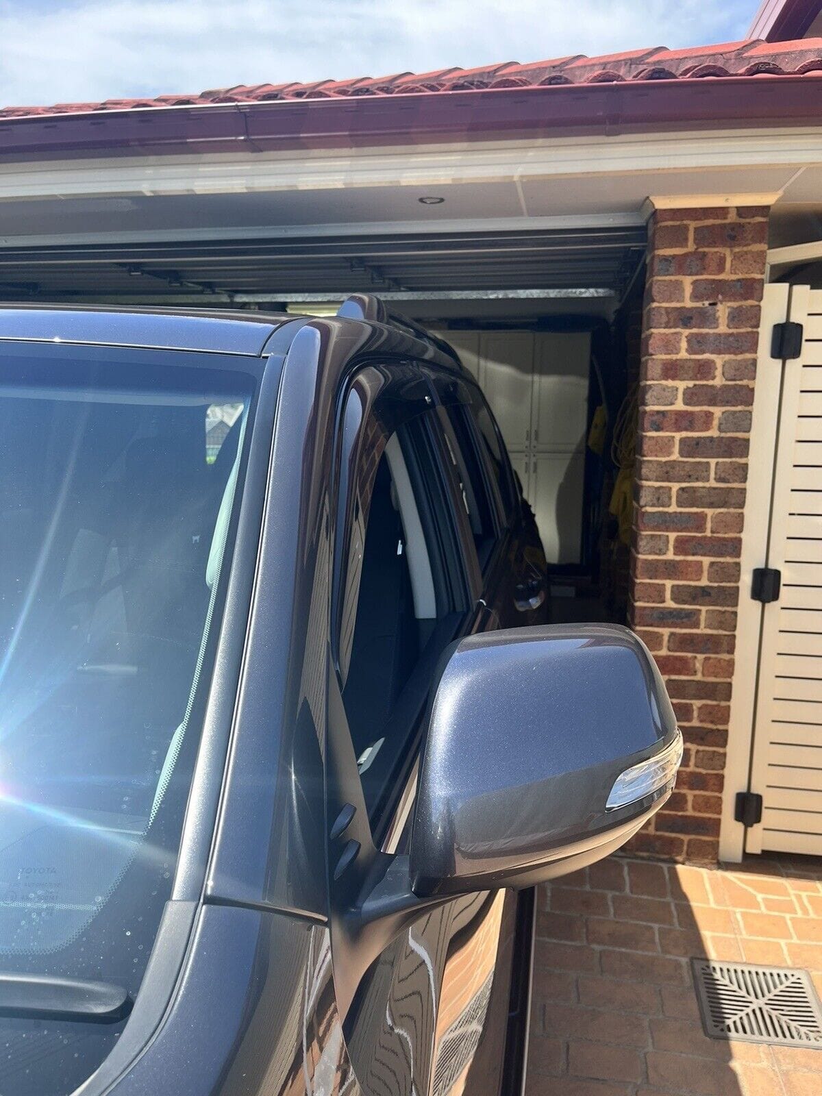 Installed View - Toyota LandCruiser Prado 150 Series (2009-2023): Premium Window Visors