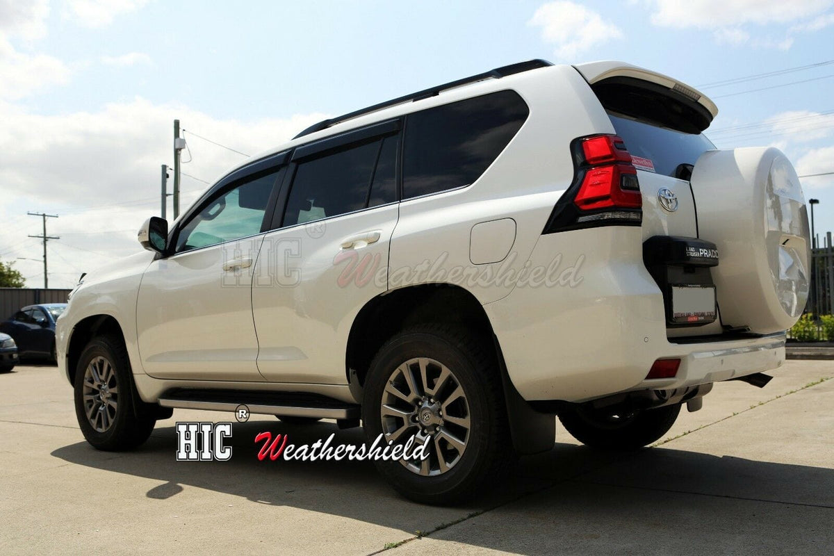 Installed View - Toyota LandCruiser Prado 150 Series (2009-2023): Premium Window Visors